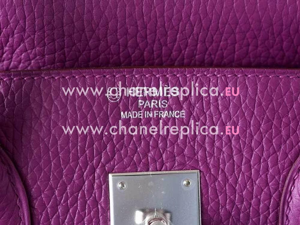 Hermes Birkin 35 Tosca Clemence Leather Palladium Hand Sew H1035PUS
