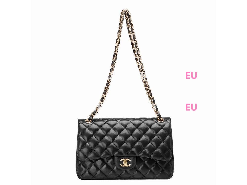 Chanel LambskinJumbo Double Flap Bag Black(Golden) A50995BL