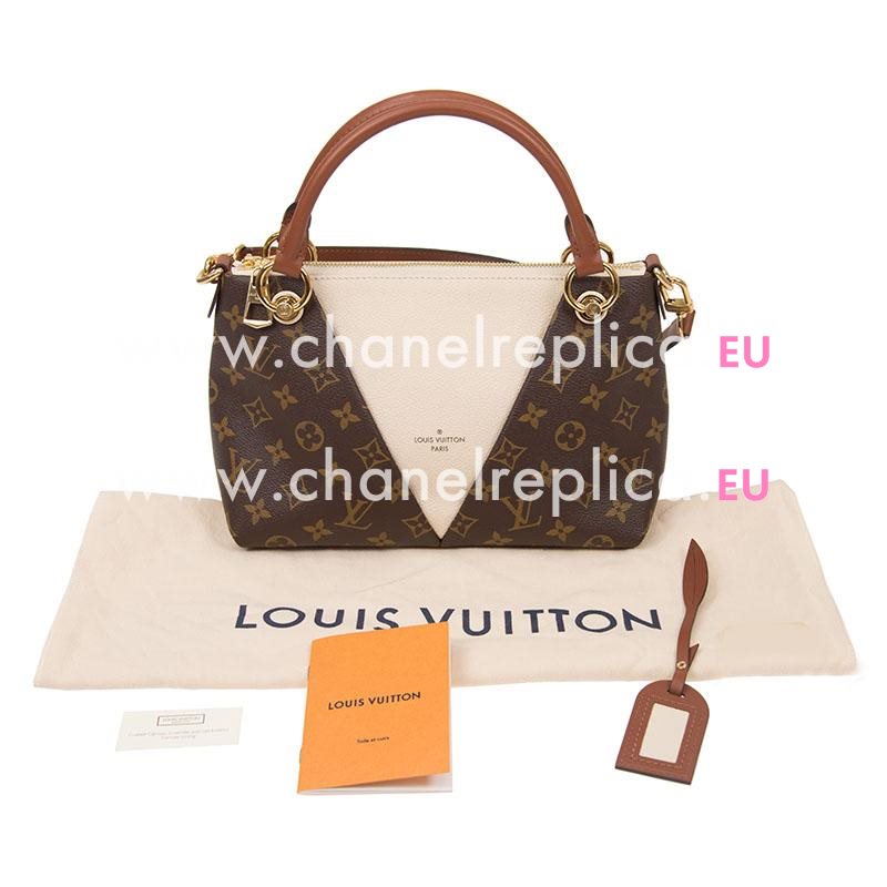 Louis Vuitton Monogram Empreinte Leather Creme V TOTE BB M44520