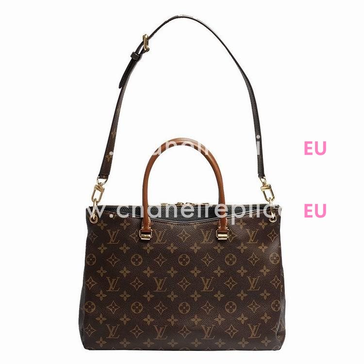 Louis Vuitton Pallas Monogram Canvas Bag Noir M41064