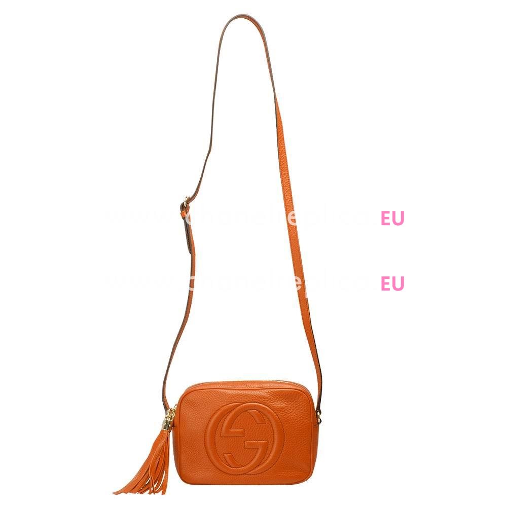 Gucci Soho Disco Calfskin Bag In Orange G5594625
