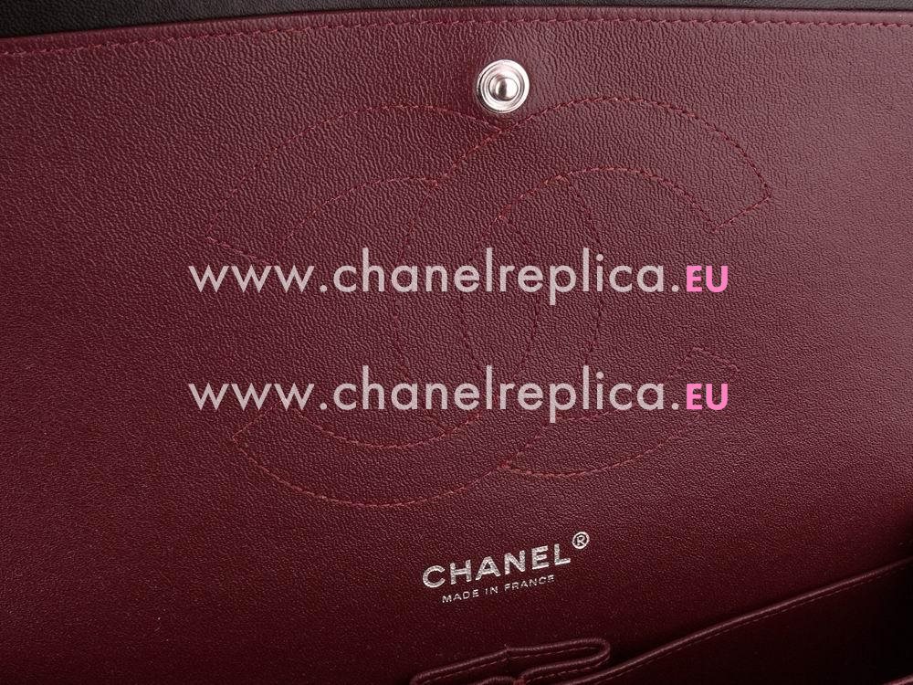 Chanel Lambskin Jumbo Double Flap Bag Black(Silver) A58600BLS