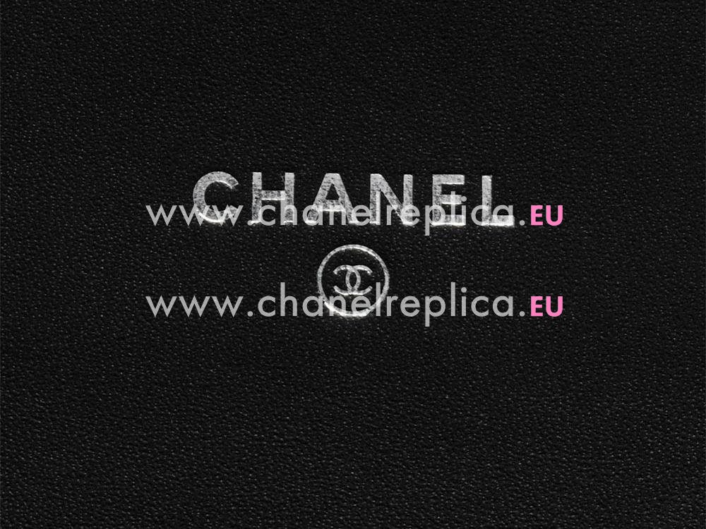 Chanel Lambskin Leather Double CC Zippy Wallet In Black A33269