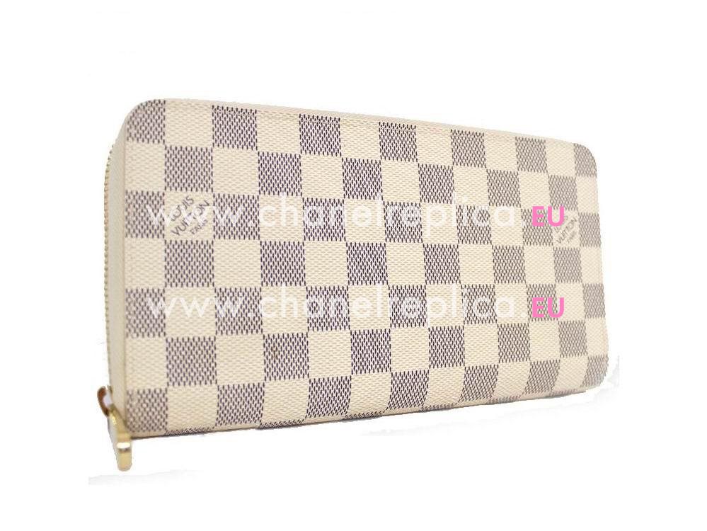 Louis Vuitton Damier Azur Canvas Zippy Organizer N60012