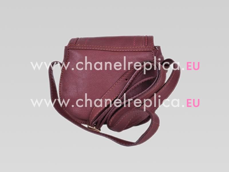 CHLOE Marcie Mini Lambskin Crossbody Bag Red Velvet C456470