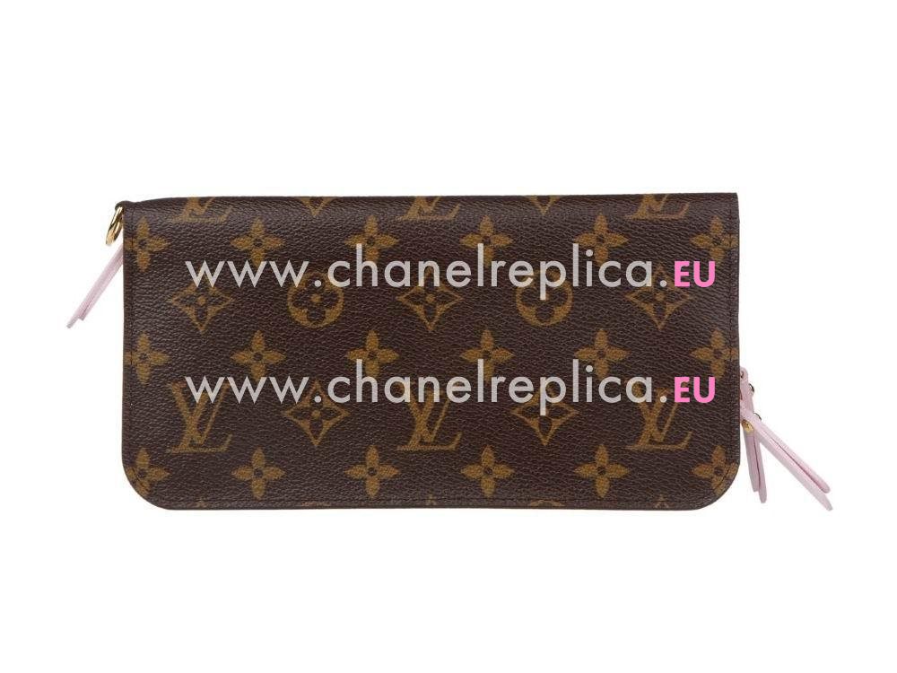 LOUIS VUITTON 2010 MONOGRAM CANVAS INSOLITE FLEURI ROSE WALLET M60226