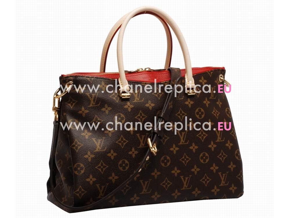 Louis Vuitton Monogram Canvas Pallas Bag Cerise M41175