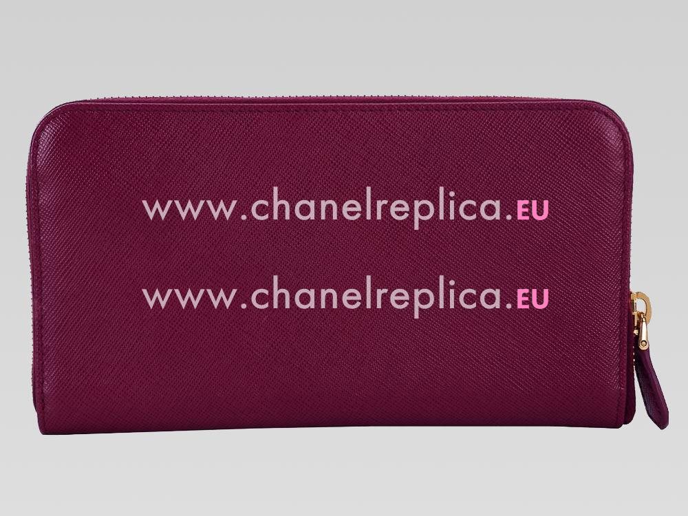 Prada Saffiano Lux Large Women Wallet Purple P467932