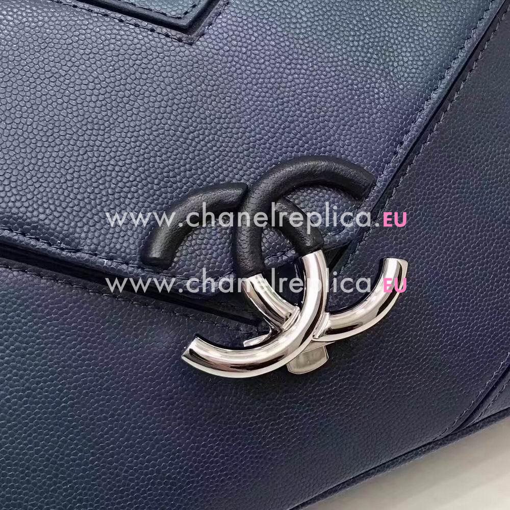 CHANEL Woc Sheepskin Bag in Deep Blue C7032303