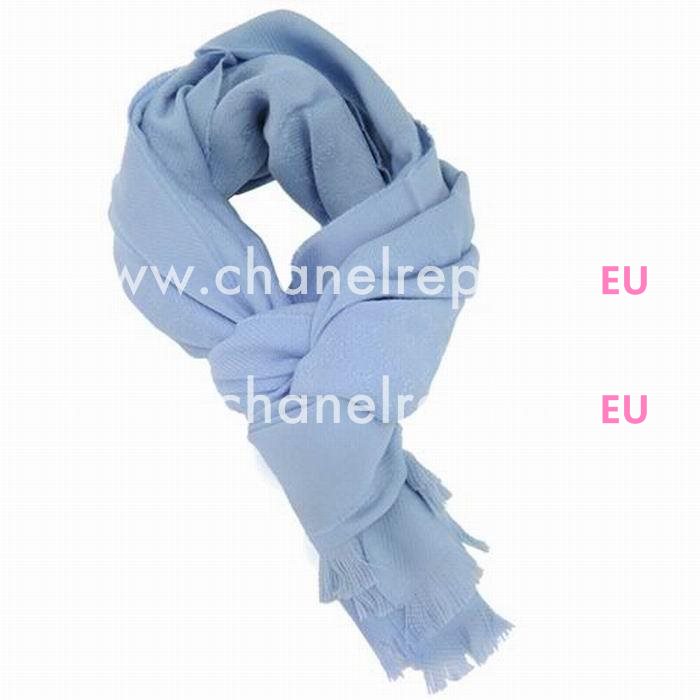 Gucci Classic Wool Scarf Water Blue G7022308