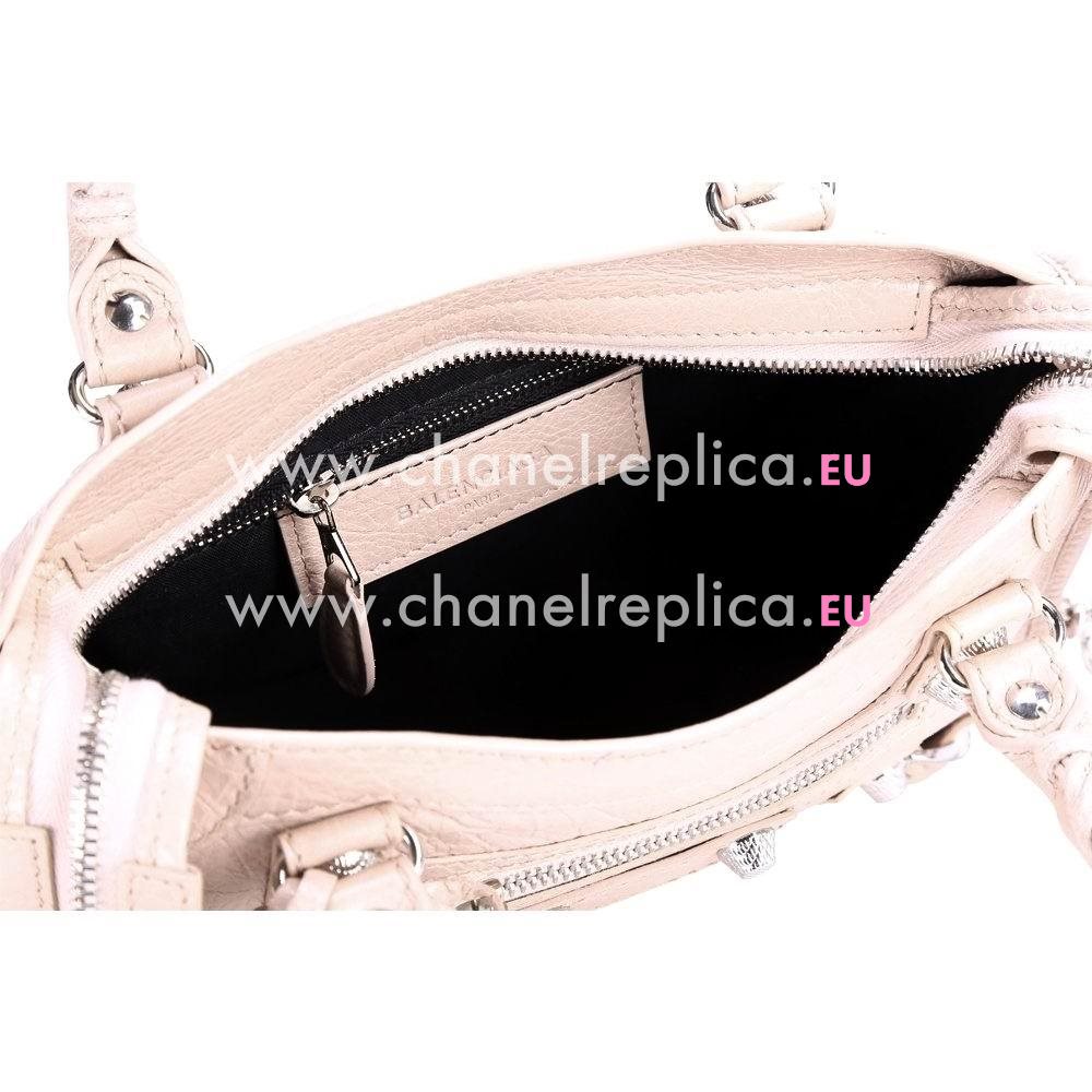 Balenciage City Lambskin Silvery hardware Classic Mini Bag Pink B5660898