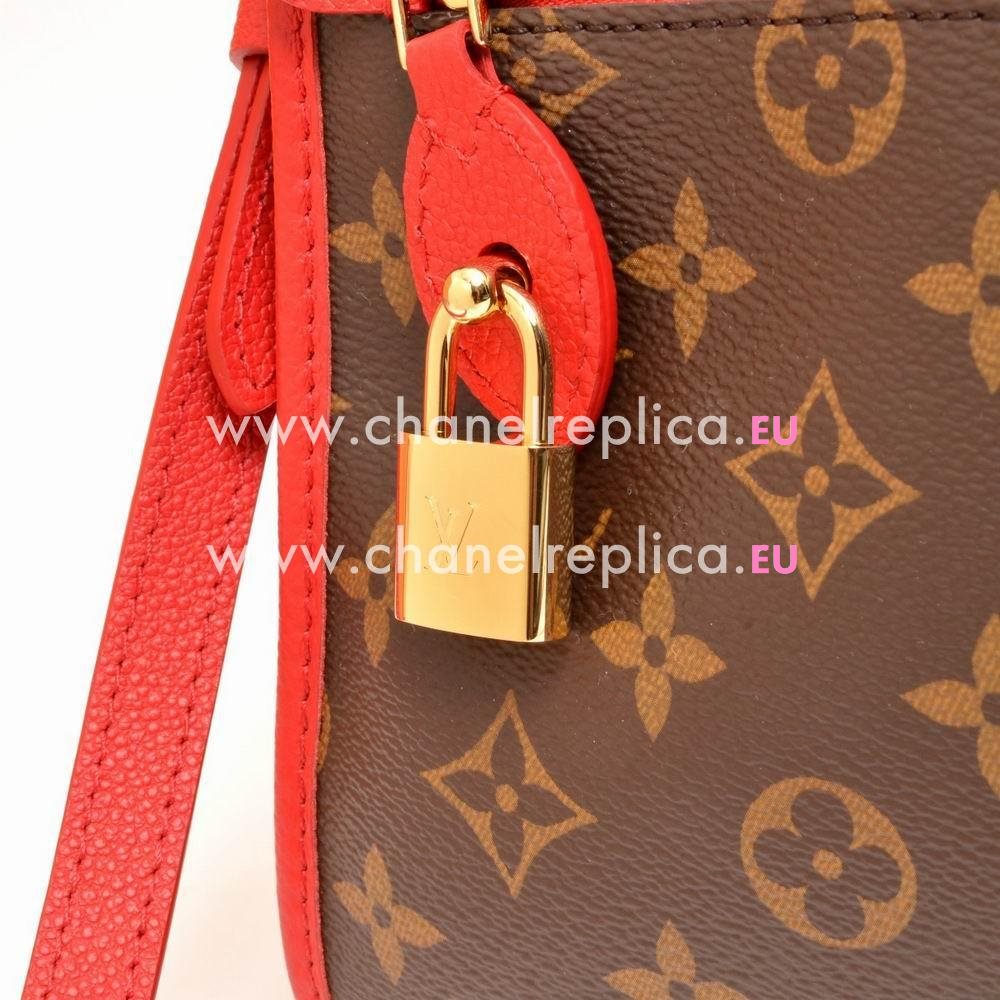Replica Louis Vuitton Monogram Popincourt Bag PM Red M43433