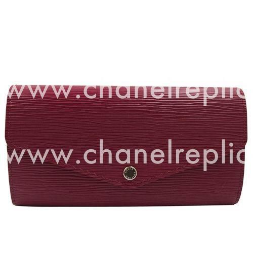 Louis Vuitton Classic Sarah Epi Leather Wallet Fuchsia M60580