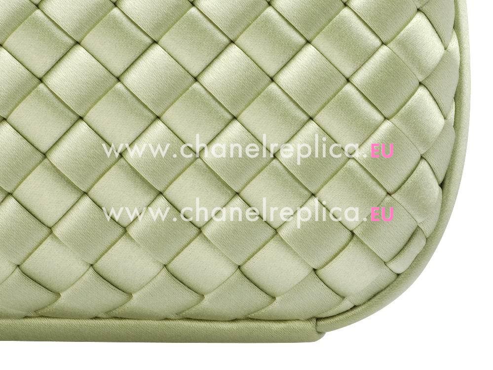 Bottega Veneta Satin Intreccio Impero Ayers Knot Pale Green BV53569