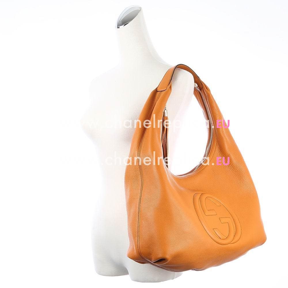 Gucci Soho GG Caviar Calfskin Bag Orange G5623523