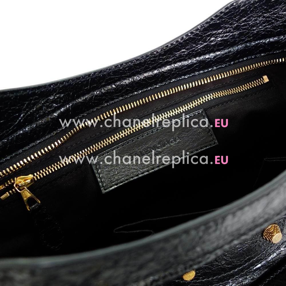 Balenciage City Lambskin Gold hardware Classic Bag Black B5598295