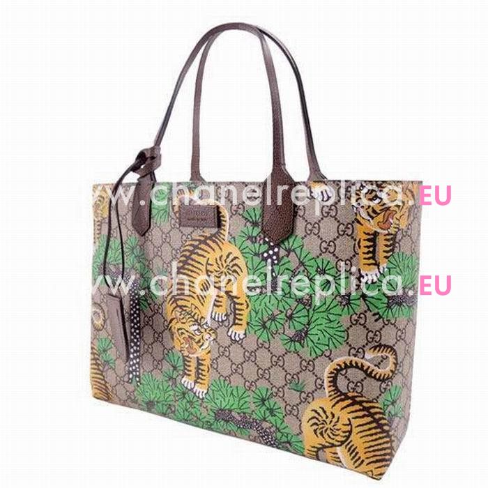 Gucci Bengal Tiger GG Supreme Flower Tote Bag G7051201
