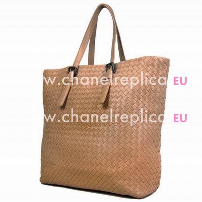 Bottega Veneta Classic Nappa Leather Woven Bag Pink B5104876