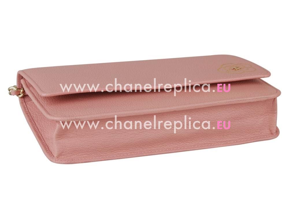 Chanel Calfskin Camelia Woc Crossbody Bag Pink A95183