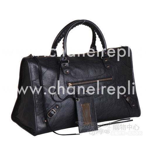 Balenciage Gaint 12 Work Lambskin Aged Brass hardware Bag Black B4082669