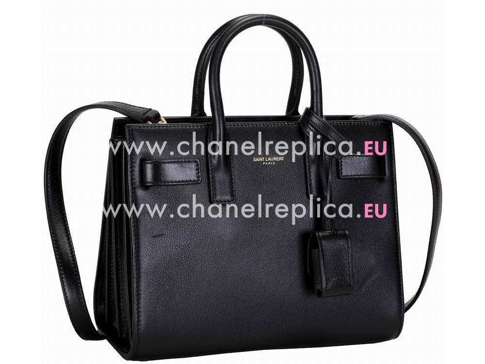 YSL Saint Laurent Sac DE Jour Calfskin Bag In Black YSL5410943