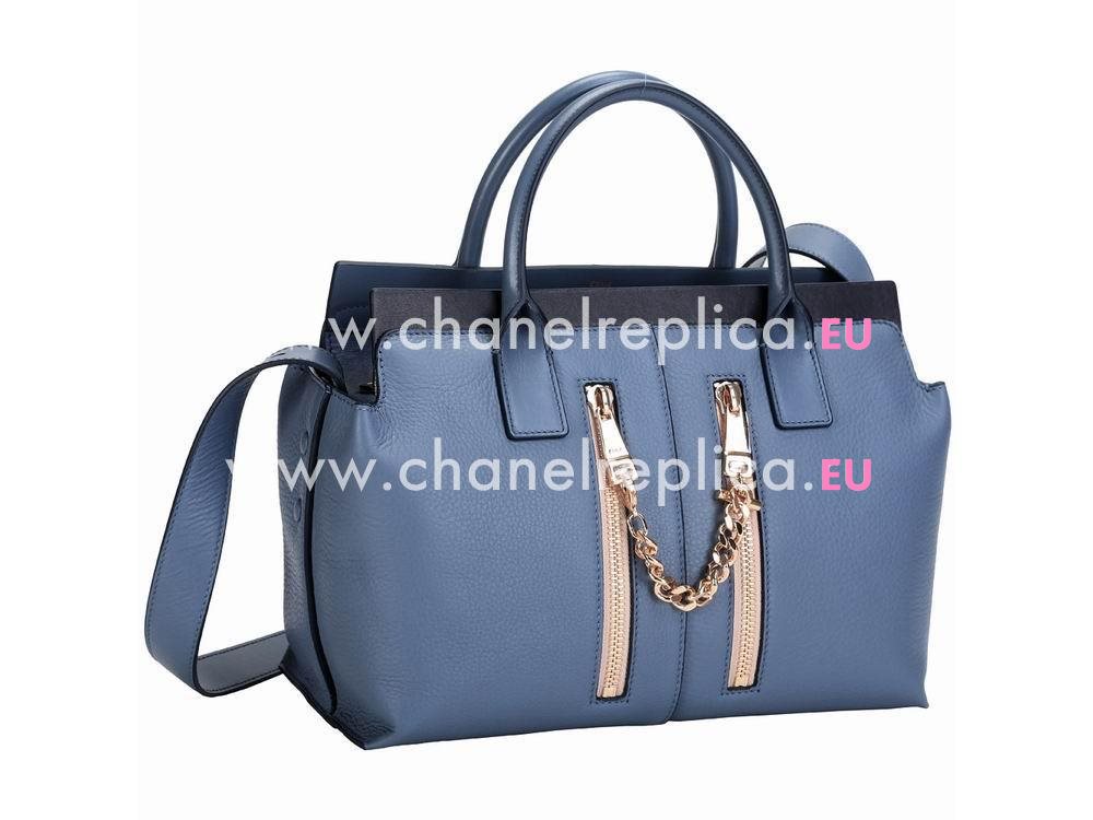 Chloe Baylee Calfskin Hand Bag In Blue CL55370