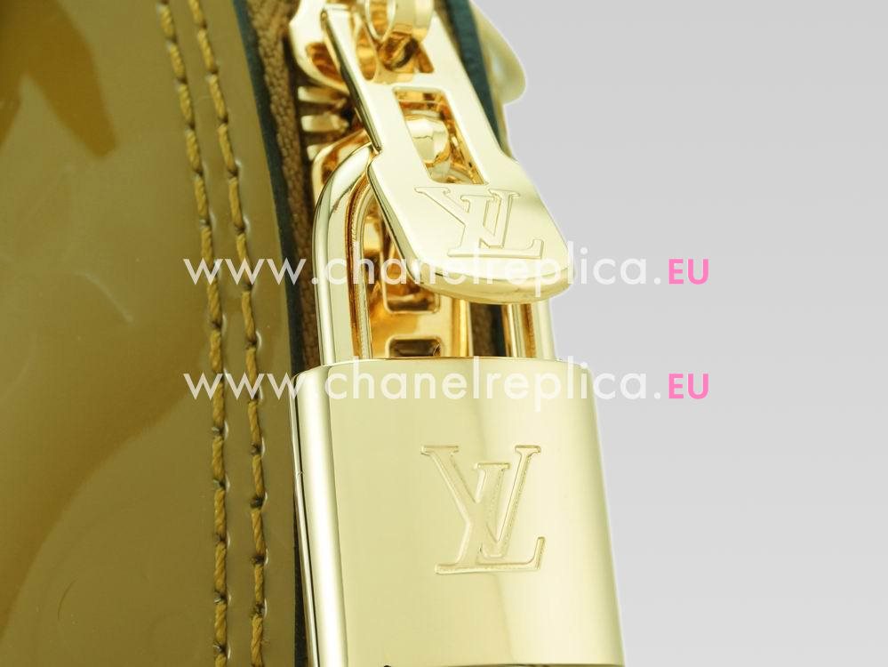 Louis Vuitton Monogram Vernis Alma BB Olive Green M91584