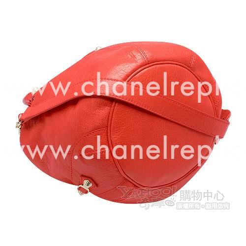 Balenciage Pompon Lambskin Gold hardware Classic Mini Bag Coral B4200339