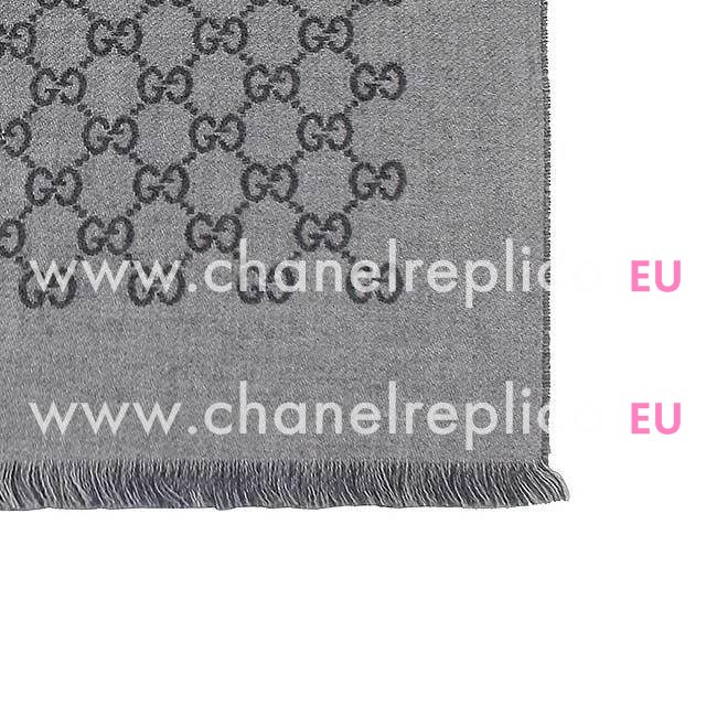 Gucci G Logo Wool Scarf Gray/Iron Gray G6102805