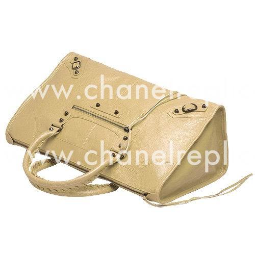 Balenciage Work Lambskin Gold hardware Bag Desert B2055103