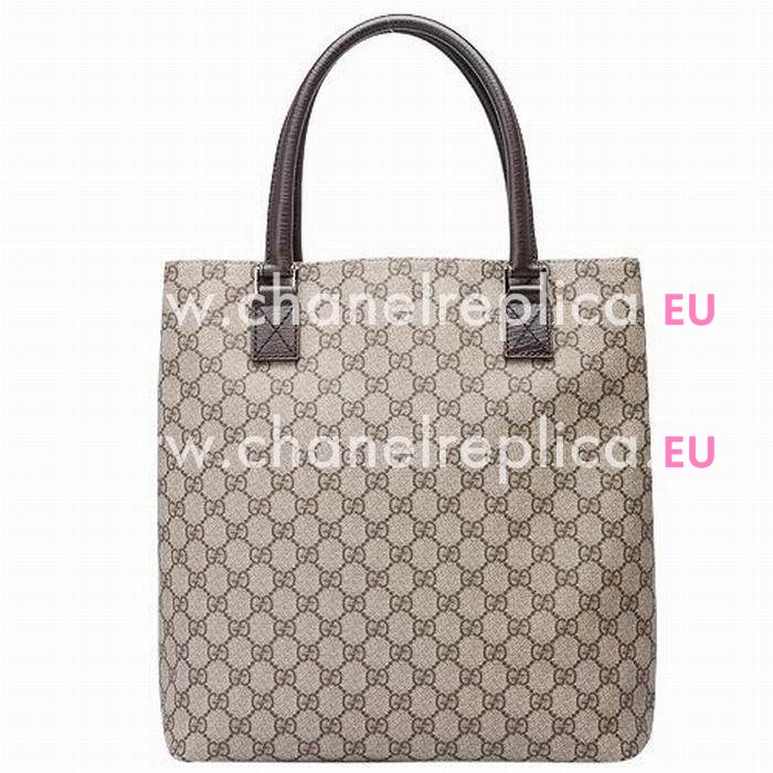 Gucci Classic GG Plus PVC Handle Bag In Coffee G5091476