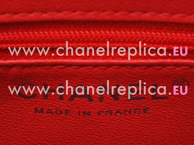Chanel Caviar Medallion Bag In Red Silver Hardware 01804C