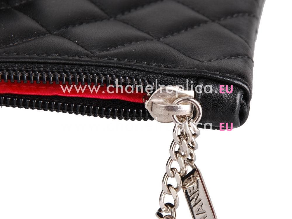 Chanel Lambskin Cambon Tote Bag Black(White CC) A28126B