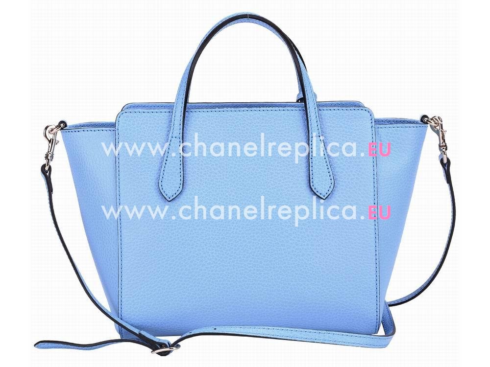 Gucci Swing Mini Calfskin Leather Bag In Sky Blue G368827