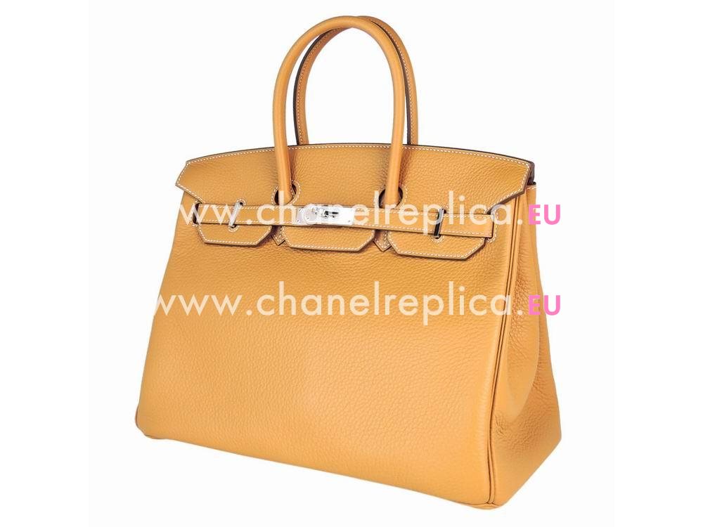 Hermes Birkin 35 Lime Candy Epsom Leather Palladium Hand Sew BK35-21-TC-R-N