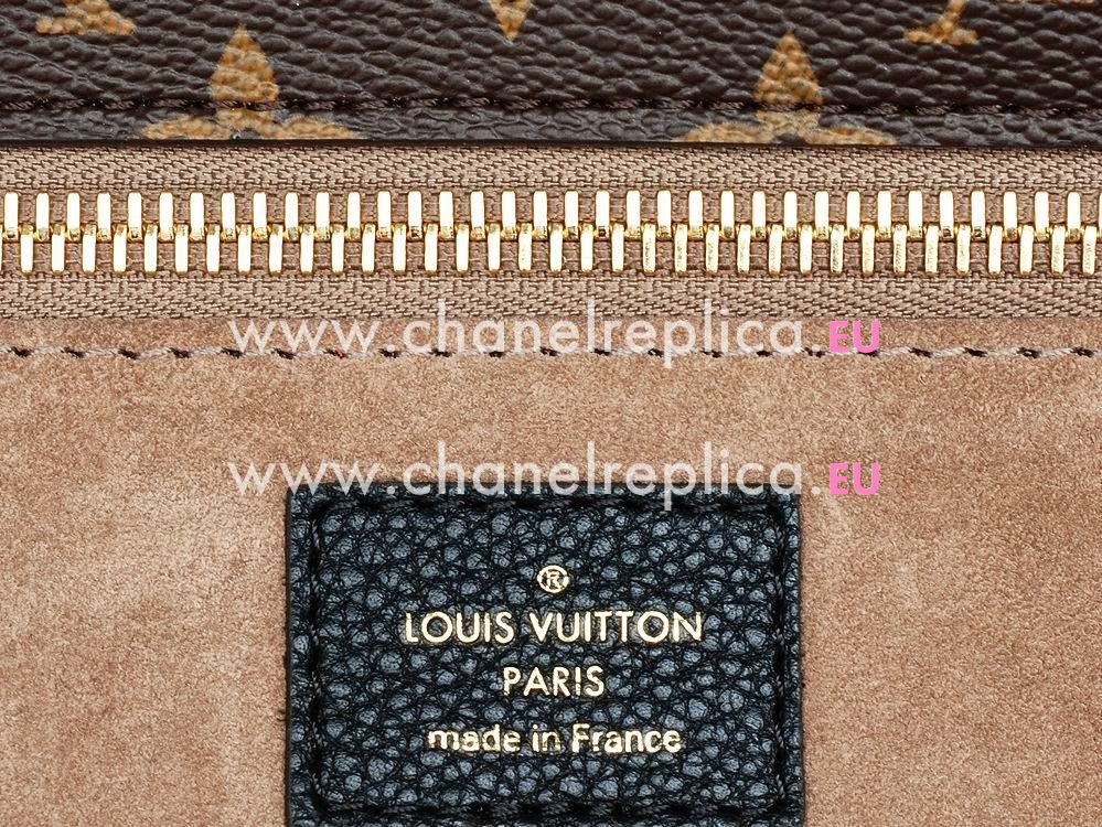 Louis Vuitton Monogram Canvas Leather W PM Black M40942
