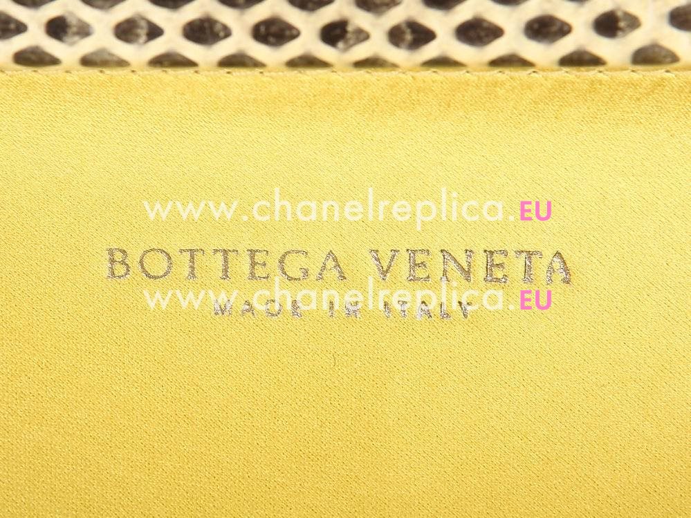 Bottega Veneta Satin Intreccio Impero Ayers Stretch Knot Yellow BV202031