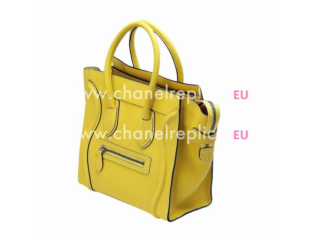 Celine Micro Luggage Bubble Calfskin Nano Bag Light Yellow CE52212