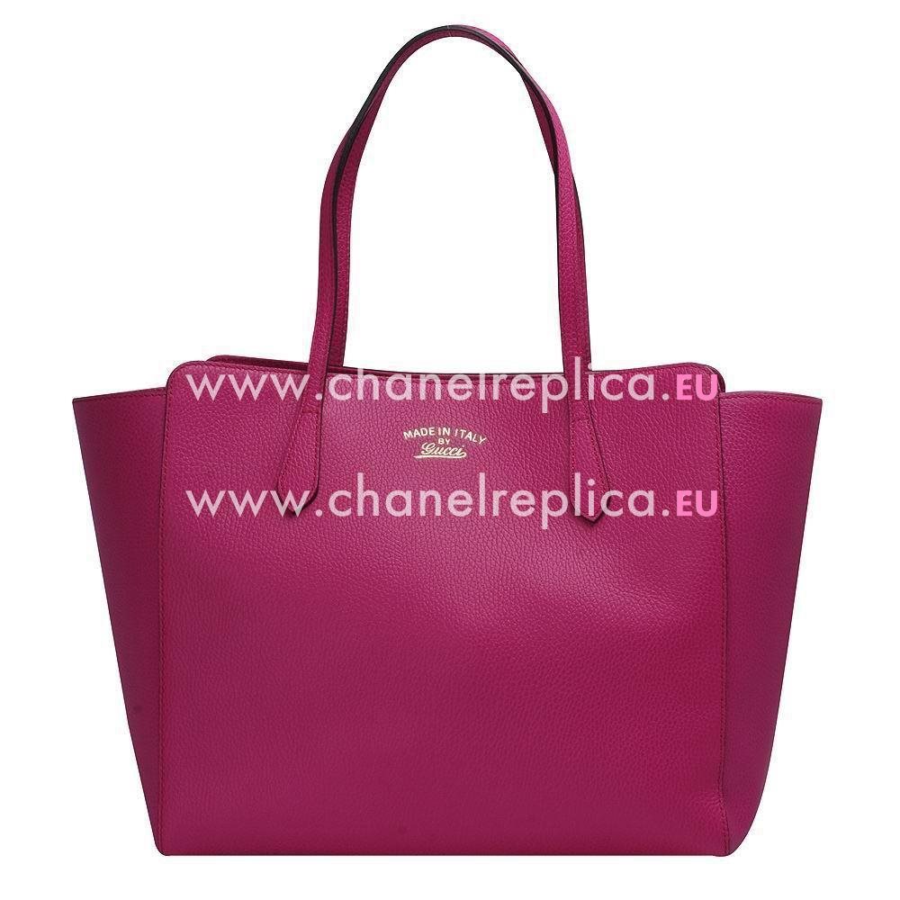 Gucci Swing Caviar Calfskin Leather Bag In Purple Red G5456969