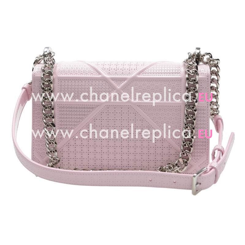 Christian Dior Small Diorama Bag Patent Leather Pink Silver-tone Lock M0421PVAD065