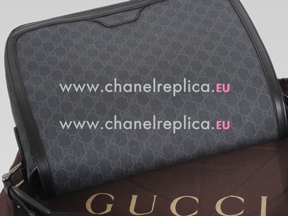 Gucci GG Plus PVC Passenger Shoulder Bag Dark Blue G472713