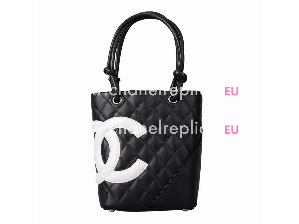 Chanel Kanbonrain Midiamutoto Bag White/Black A25167-1