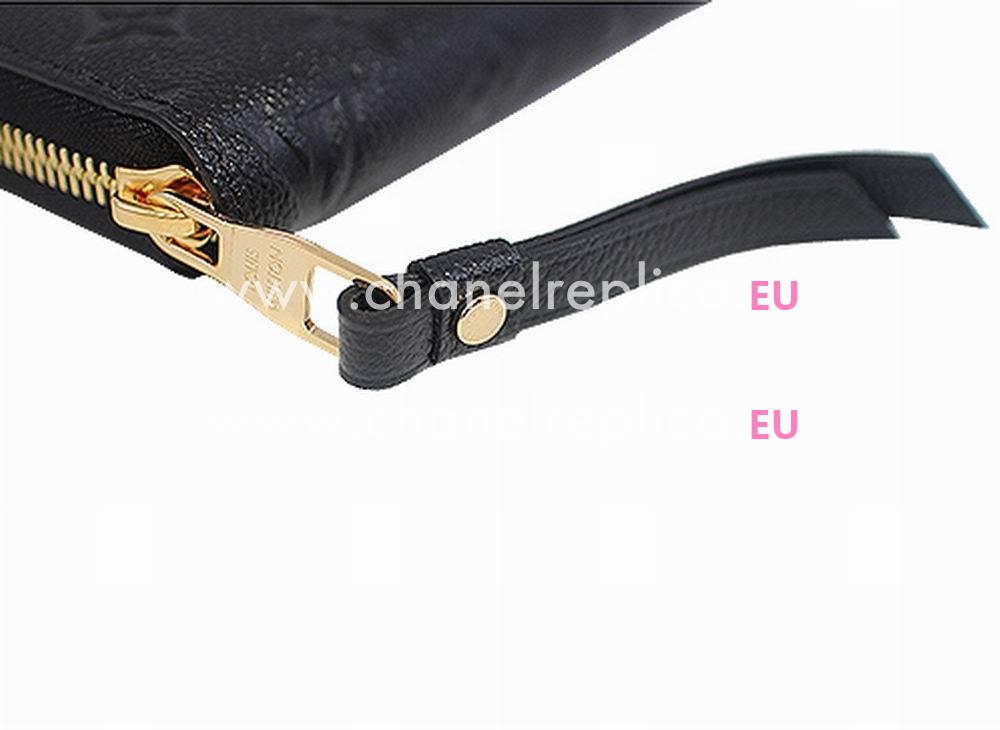 Louis Vuitton Monogram Empreinte Zippy Wallet Black M60571