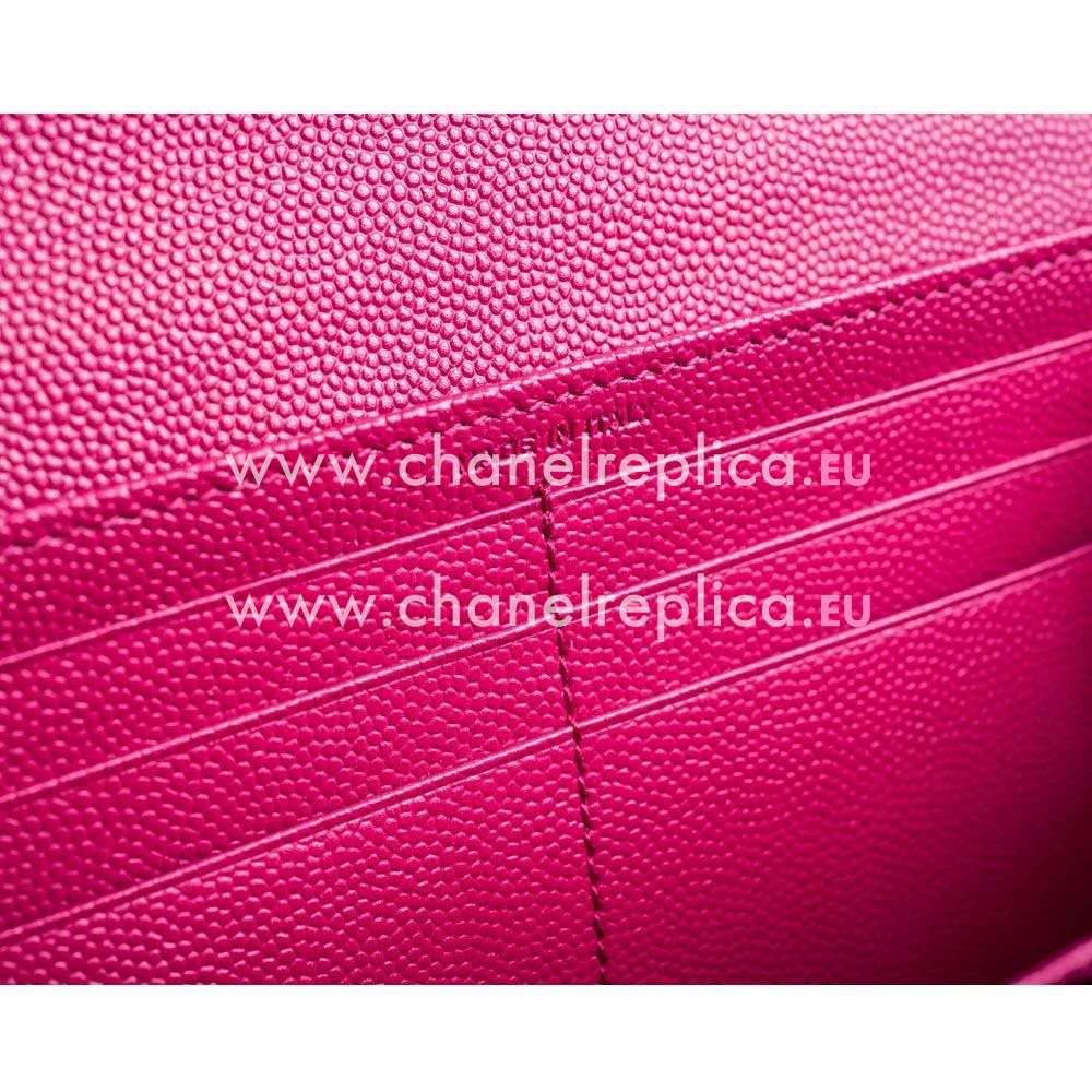 YSL Saint Laurent Cavier Calfskin Y Wallets In Pink YSL5350297