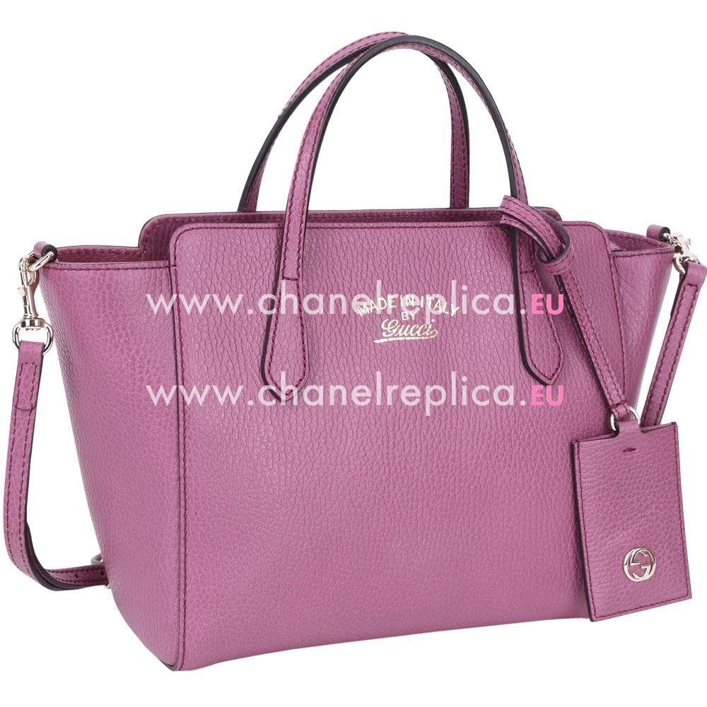 Gucci Swing Mini Calfskin Leather Bag In Dark Pink G559470