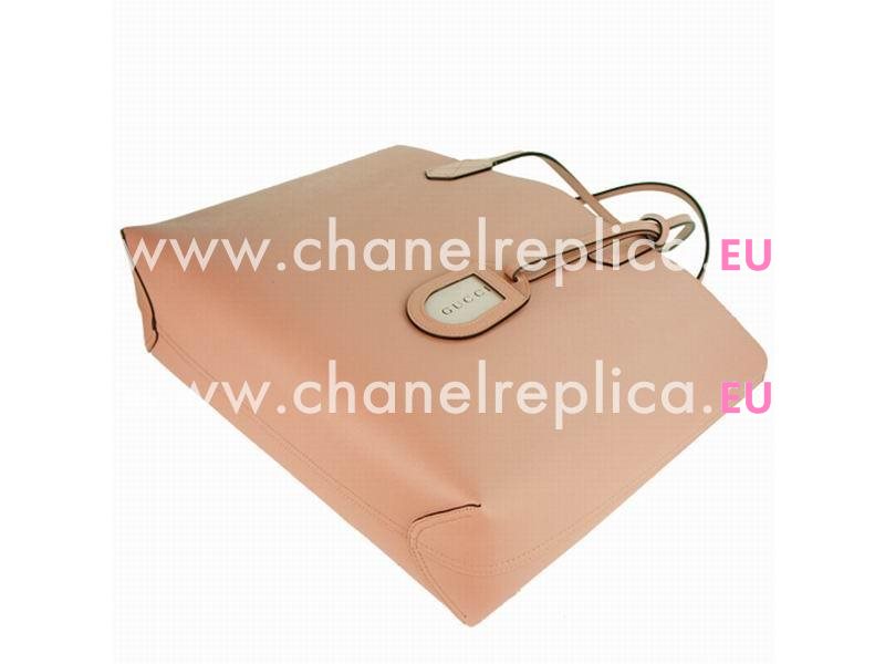 Gucci Calfskin Two Sided Tote Bag In Khaki Pink G372613