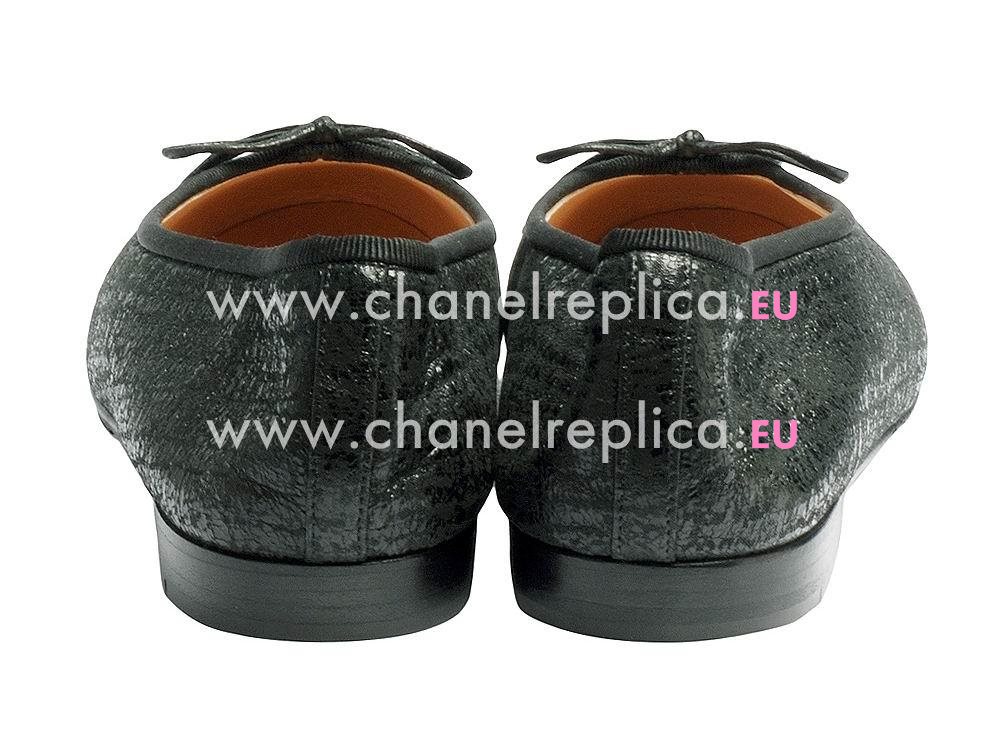 Chanel Lambskin Bowknot Heelless Shoes Black G02819L