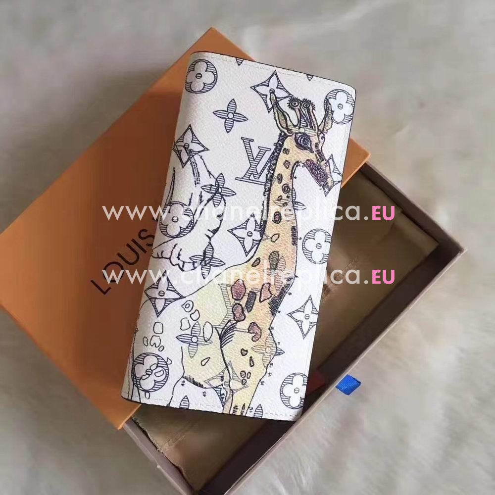 Louis Vuitton Brazza Monogram Canvas Wallet Blanc M66933