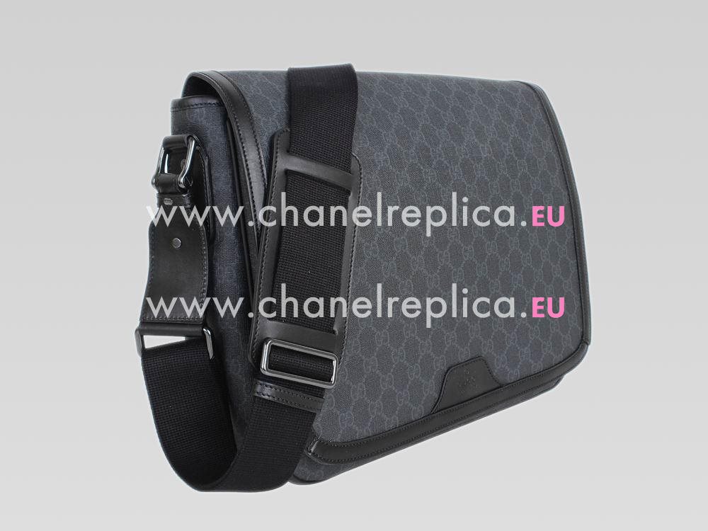 Gucci GG Plus PVC Passenger Shoulder Bag Dark Blue G472713