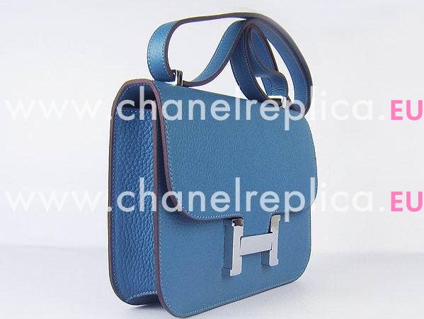 Hermes Constance Bag Micro Mini Med-Blue(Silver) H1017MBS